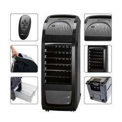 Ventilateur, humidificateur, purificateur d'air 3en1 AEG LK 3742 Noir/anthracite