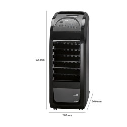 Ventilateur, humidificateur, purificateur d'air 3en1 AEG LK 3742 Noir/anthracite