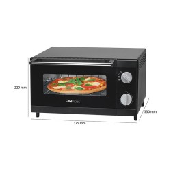 Mini four à pizza 12L Clatronic MPO 3520 Noir