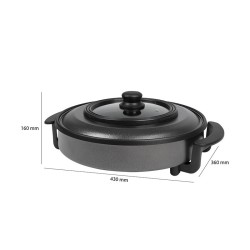 Multifunction electric frying pan 36cm Clatronic PP 3402 Black