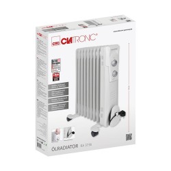 Radiateur bain d'huile 9R 2000W Clatronic RA 3736 Blanc