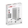 Radiateur bain d'huile 9R 2000W Clatronic RA 3736 Blanc