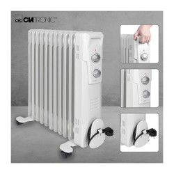 Radiateur bain d'huile 11R 2300W Clatronic Clatronic RA 3737 Blanc