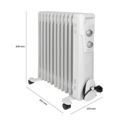 Oil bath radiator 11R 2300W Clatronic RA 3737 White