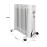 Oil bath radiator 11R 2300W Clatronic RA 3737 White