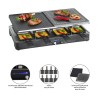 Raclette gril 2en1 8 personnes Clatronic RG 3518 Noir