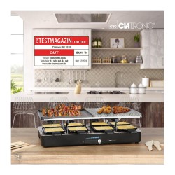 Raclette gril 2en1 8 personnes Clatronic RG 3518 Noir
