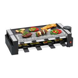 Raclette grill with hot stone for 8 people Clatronic RG 3678 Black