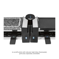 Raclette gril avec pierre chaude 8 personnes Clatronic RG 3678 Noir