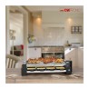 Raclette gril avec pierre chaude 8 personnes Clatronic RG 3678 Noir