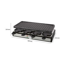 Raclette grill 8 persons Clatronic RG 3757 Black
