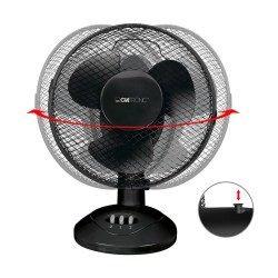 Ventilateur de table 23cm Clatronic VL 3601 Noir