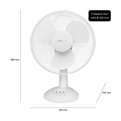 Table fan 30cm Clatronic VL 3602 White