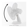 Ventilateur de table 30cm Clatronic VL 3602 Blanc