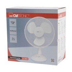 Ventilateur de table 30cm Clatronic VL 3602 Blanc