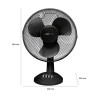 Table fan 30cm Clatronic VL 3602 Black