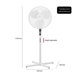40cm pedestal fan Clatronic VL 3603S White