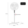 Ventilateur sur pied 40cm Clatronic VL 3603S Blanc