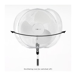 Ventilateur sur pied 40cm Clatronic VL 3603S Blanc