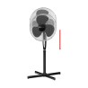 40cm pedestal fan with remote control Clatronic VL 3741S Black