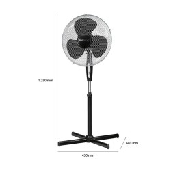 Ventilateur sur pied 40cm avec telecommande Clatronic VL 3741S Noir