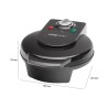 Waffle iron Clatronic WA 3491 Black