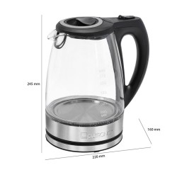 Electric glass kettle 1.5L 2200W Clatronic WKS 3744G