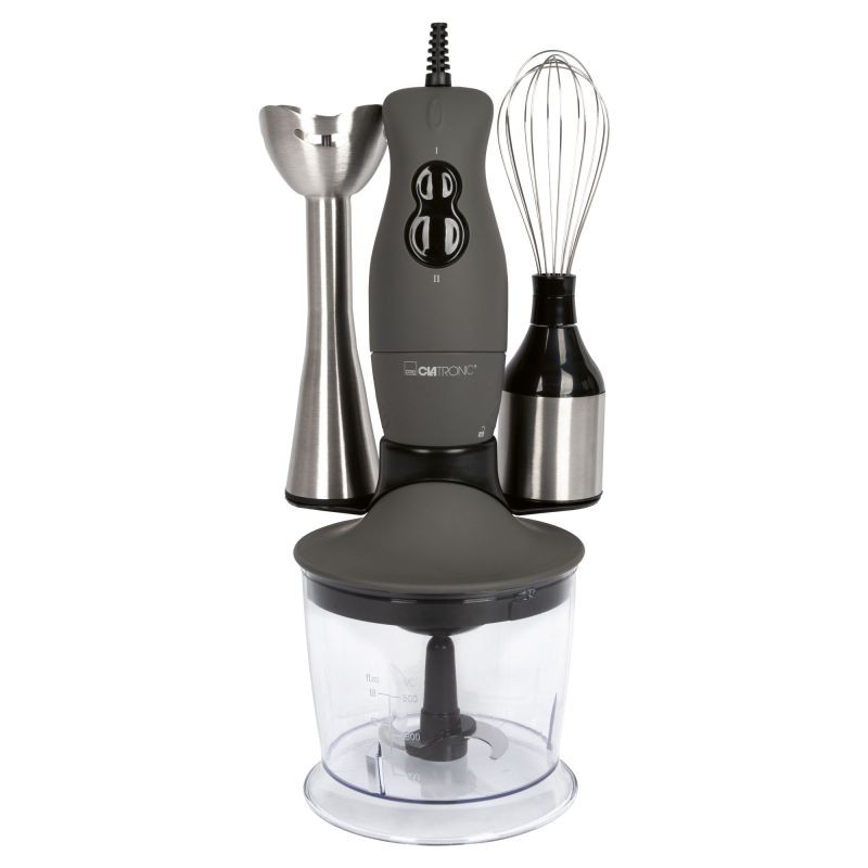 200 W Clatronic SMS3777 stainless steel beater, whisk and immersion blender set
