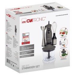 200 W Clatronic SMS3777 stainless steel beater, whisk and immersion blender set
