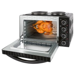Clatronic KK3786 28L oven and double hob combination