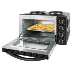 Clatronic KK3786 28L oven and double hob combination