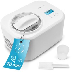 Clatronic ICM3799 White 1L Ice Maker/Sorbet Maker