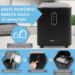 Ice Maker 1,1L 12KG Black Clatronic EWB3798-Black