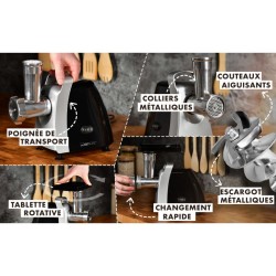 Meat mincer 1000W Clatronic FW3803-Stainless steel/Black