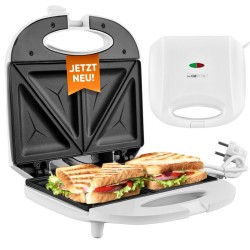Appareil à Sandwich / Croque-monsieur Blanc Clatronic ST3813-Blanc