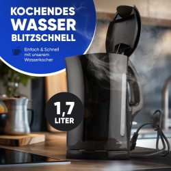 Kettle 1,7L 2200W Black Clatronic WK3819-Black
