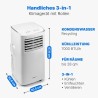 Climatiseur Mobile 7000BTU Classe A blanc Clatronic CL3831-Blanc