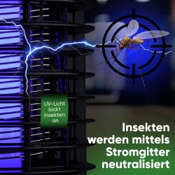 Lampe anti-insectes Noir Clatronic ISL3823-Noir