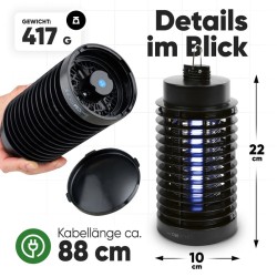 Lampe anti-insectes Noir Clatronic ISL3823-Noir