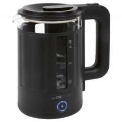 Bouilloire en verre noir 1,7L Clatronic WK3837G-Noir