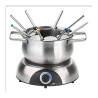 Set à fondue électrique 1400 W Inox Clatronic FD3783-Inox