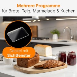 Machine à pain 1,5KG 500W Noir Clatronic BBA3774-Noir