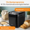 Machine à pain 1,5KG 500W Noir Clatronic BBA3774-Noir