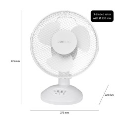 Table fan 23cm Clatronic VL 3601 White