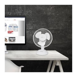Ventilateur de table 23cm Clatronic VL 3601 Blanc