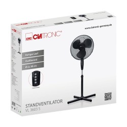 Ventilateur sur pied 40cm Clatronic VL 3603S Noir