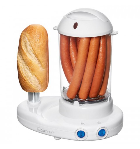 Machine à Hot Dog et Cuiseur à ufs Clatronic HDM 3420 EKN Blanc