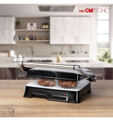 ethisch overdracht roem Contact grill Clatronic KG 3571 stainless steel/black