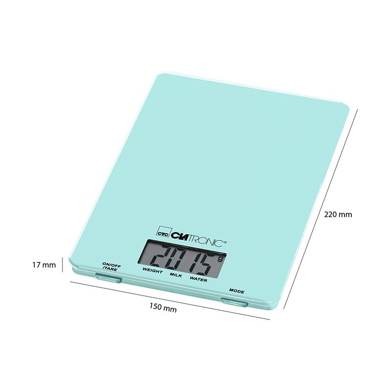 Balance de table cuisine pèse aliment numérique - 6 kg par 0,2 g - 21 x 16  cm - lcd helloshop26 14_0000055 - Conforama