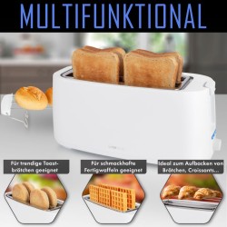 Toaster 2 slots 1400W White Clatronic TA3802-White